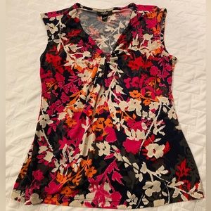 Alfani Sleeveless Floral Blouse